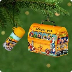 2001 Disney's School Bus Tin Lunchbox (Slightly Damaged Box)