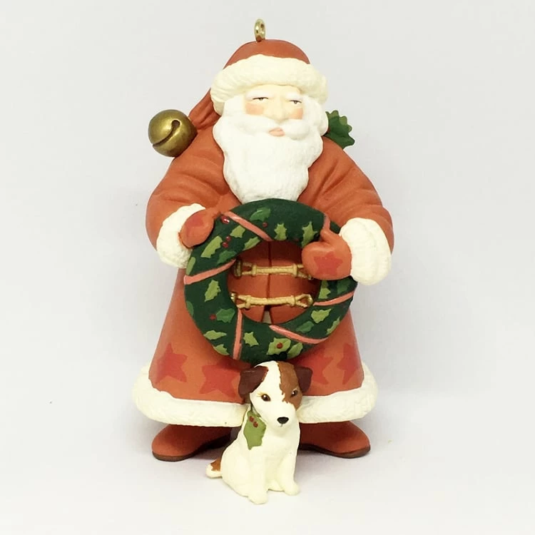 1997 Santa's Friend Marjolein Bastin Santa And Puppy