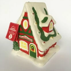 2012 Santa's Workshop North Pole Village Ceramic Tabletop *Music And Lights