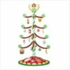 2017 Season's Treatings Tree With Ornaments Set/12 *Miniature Display RED BASE WITH GREEN CANDIES