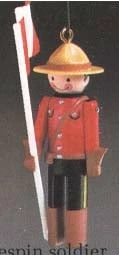 1984 Clothespin Soldier 3rd-Canadian Mountie (Damaged Box)