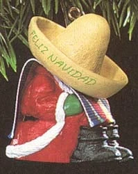 1991 Feliz Navidad Santa Sombrero