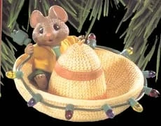 1997 Feliz Navidad Mouse With Sombrero