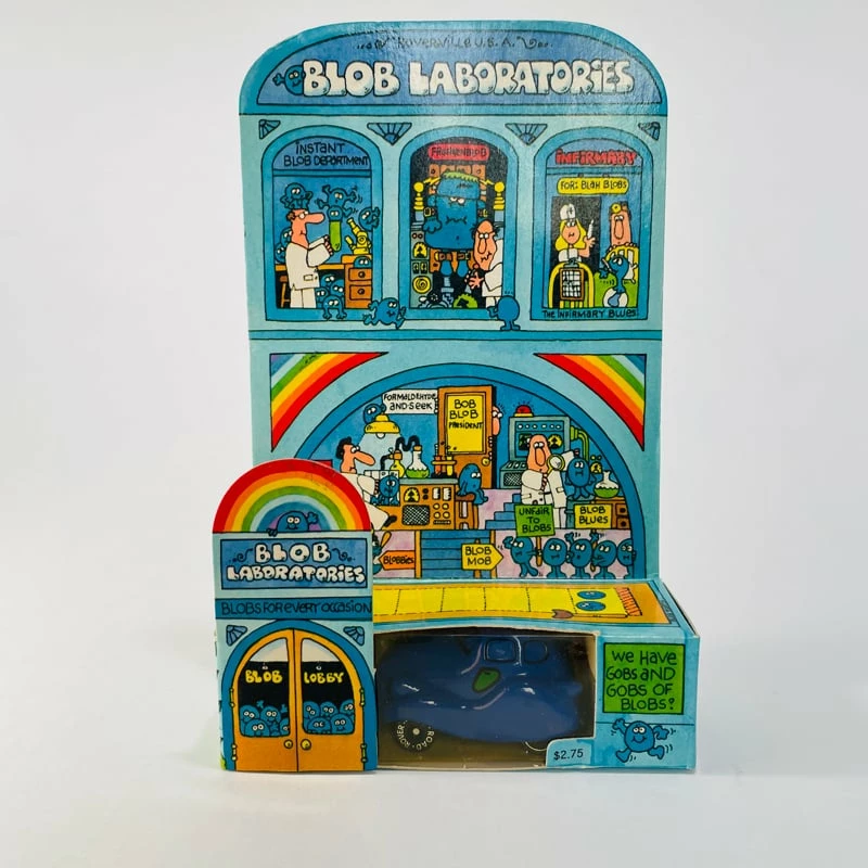 1983 Road Rovers Blue Blob Die-Cast Metal Car (Mint In Package)