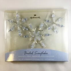 2001 Frostlight Faeries Fairy Beaded Snowflake - Periwinkle *Damaged Box