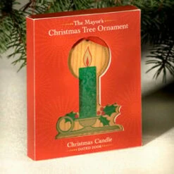 2008 Mayor's Christmas Tree Candlestick