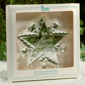 1981 Mayor's Christmas Tree Star (Slightly Damaged Box)