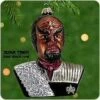 2000 Star Trek Commander Worf Blown Glass (Damaged Box)