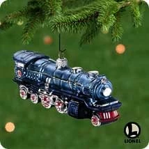 2001 Lionel Trains I-400E Blue Comet Locomotive *Blown Glass