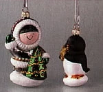 1998 Frosty Friends*Blown Glass (Slightly Damaged Box)