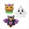 2022 Vintage Halloween Cuties Set Of 3 (Bat, Owl, Ghost) *Miniature *Halloween