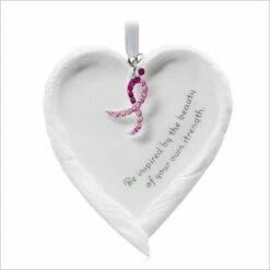 2015 Beautiful You Porcelain Heart Susan G. Komen *Breast Cancer