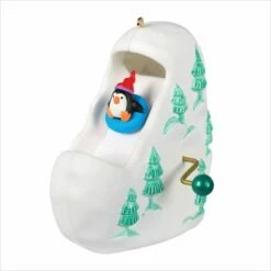 2020 Sledding All The Way Penguin, Reindeer, Snowman *Crank For Movement