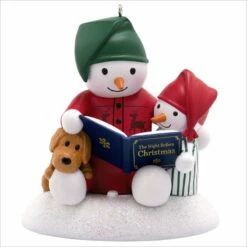 2019 Story Time Snowman Ornament (Replica Of Plush Singing Snowmen) *Magic