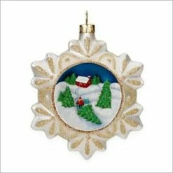 2009 Snowflake Season Blown Glass