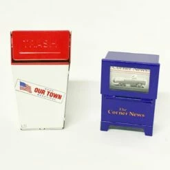 Newspaper Box And Trash Can Set/2 Kiddie Car Accessory