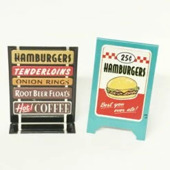 Corner Drive-In Sidewalk Signs Set/2 Kiddie Car Accessory