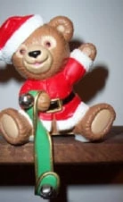 1988 Jingle Bear Stocking Hanger (No Box)