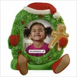 2009 Recordable Ornaments Little Cookie Tester Photo Holder *Magic