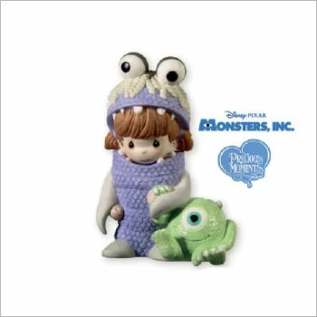 2013 Monster's Inc Boo And Mike Precious Moments *Pixar