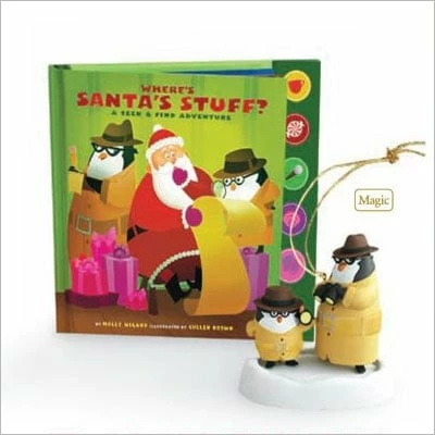 2011 Where's Santa's Stuff Book & Ornament Set/2 *Magic