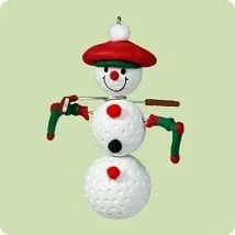 2004 Over Par Snowman Golfer