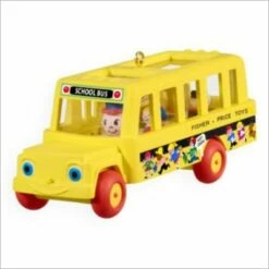 2009 Fisher Price School Bus Toy Ornament
