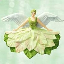 2003 Beautiful Angel Porcelain Tree Topper *Miniature