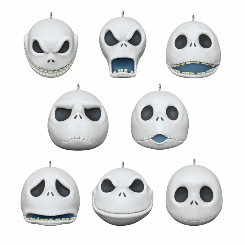2020 Nightmare Before Christmas The Many Faces Of Jack Skellington *Miniature Set Of 8
