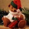 1996 Teddy Bear In Sweater Stocking Hanger