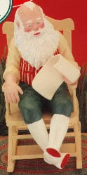 1990 Santa Musical Stocking Hanger