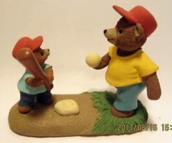 Tender Touches Bears Playing Baseball