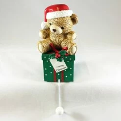 1985 Little Bear On Package Stocking Hanger