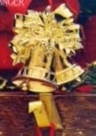 1982 Brass Bells Stocking Hanger