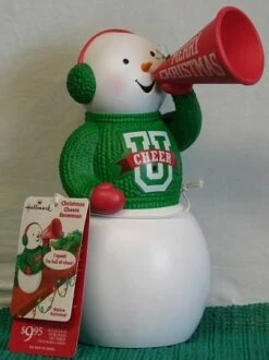2012 Christmas Cheers Snowman Cheerleader