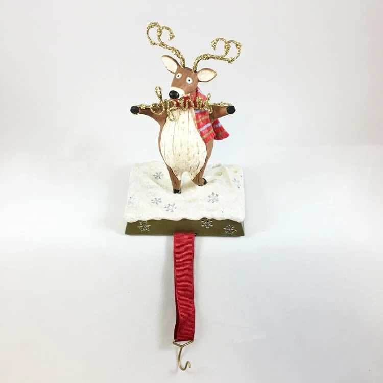 2008 Reindeer Stocking Hanger "SPIRIT" No Tag - RARE