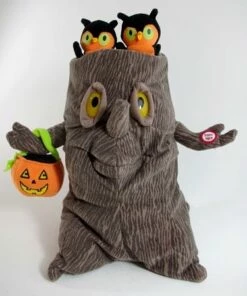 Halloween Plush Spooky Tree Singing Tree Stump *No Tag