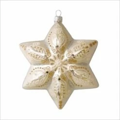 2016 Heritage White Star *Blown Glass