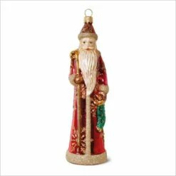 2017 Heritage Slender Santa *Blown Glass (Slightly Damaged Box)