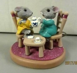 1987 Mini Memories Mice At Tea Party