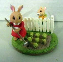 1987 Mini Memories Bunnies In Garden