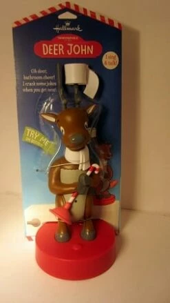 Deer John Talking Reindeer For Restroom *Motion Sensor