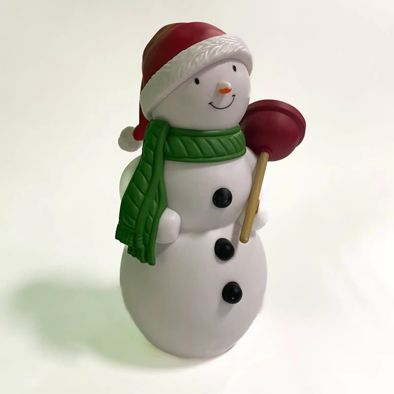 Jolly In The John Snowman With Plunger For Restroom *Motion Sensor (No Box)