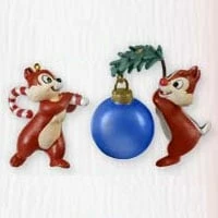 2010 Chip 'n Dale O Christmas Chipmunks Set/2 Ltd. Qty.