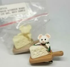 1992 Merry "Swiss" Mouse On Cheese *Hand Painted Artist Prototype & Mold Sample