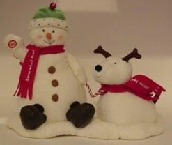 2004 Jingle Pals Snowman And Dog Plush #2 (NO TAG)