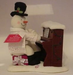 2005 Piano Snowman Plush #3 *Snowman Plays Piano But Does Not Dance
