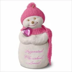 2016 Wrapped In Love Susan G. Komen Snowman *Breast Cancer