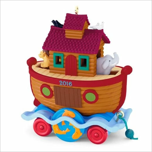 2016 Santa Certified 4th Noah's Ark Pull Toy