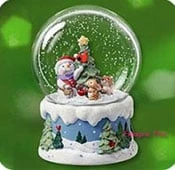2007 Snow Buddies Snow Globe 10th Anniversary Table Topper